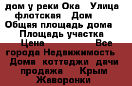 дом у реки Ока › Улица ­ флотская › Дом ­ 36 › Общая площадь дома ­ 60 › Площадь участка ­ 15 › Цена ­ 1 300 000 - Все города Недвижимость » Дома, коттеджи, дачи продажа   . Крым,Жаворонки